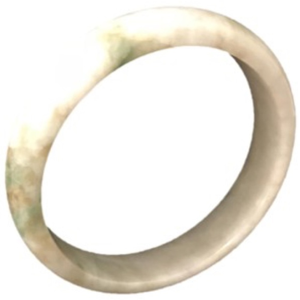 Solid White Jade Bracelet - image 4